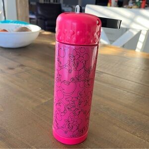 Disney Mickey Minnie Mouse Pink Metal Tumbler